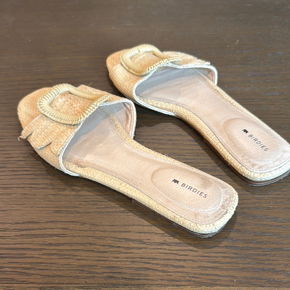 Birdies Raffia Slide Sandals - Picture 2 of 5